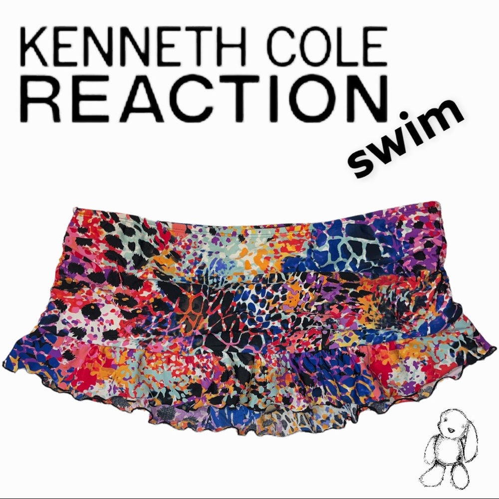 ✨ Kenneth Cole Reaction Low Rise Ruffled Skirted Swim Bottom, Size XL 💦